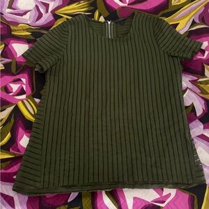 J. Crew Olive Green Short Sleeve Top